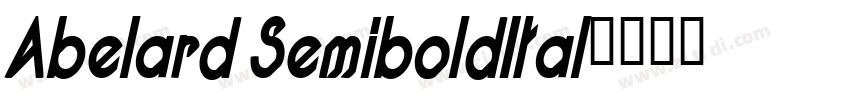 Abelard SemiboldItal字体转换